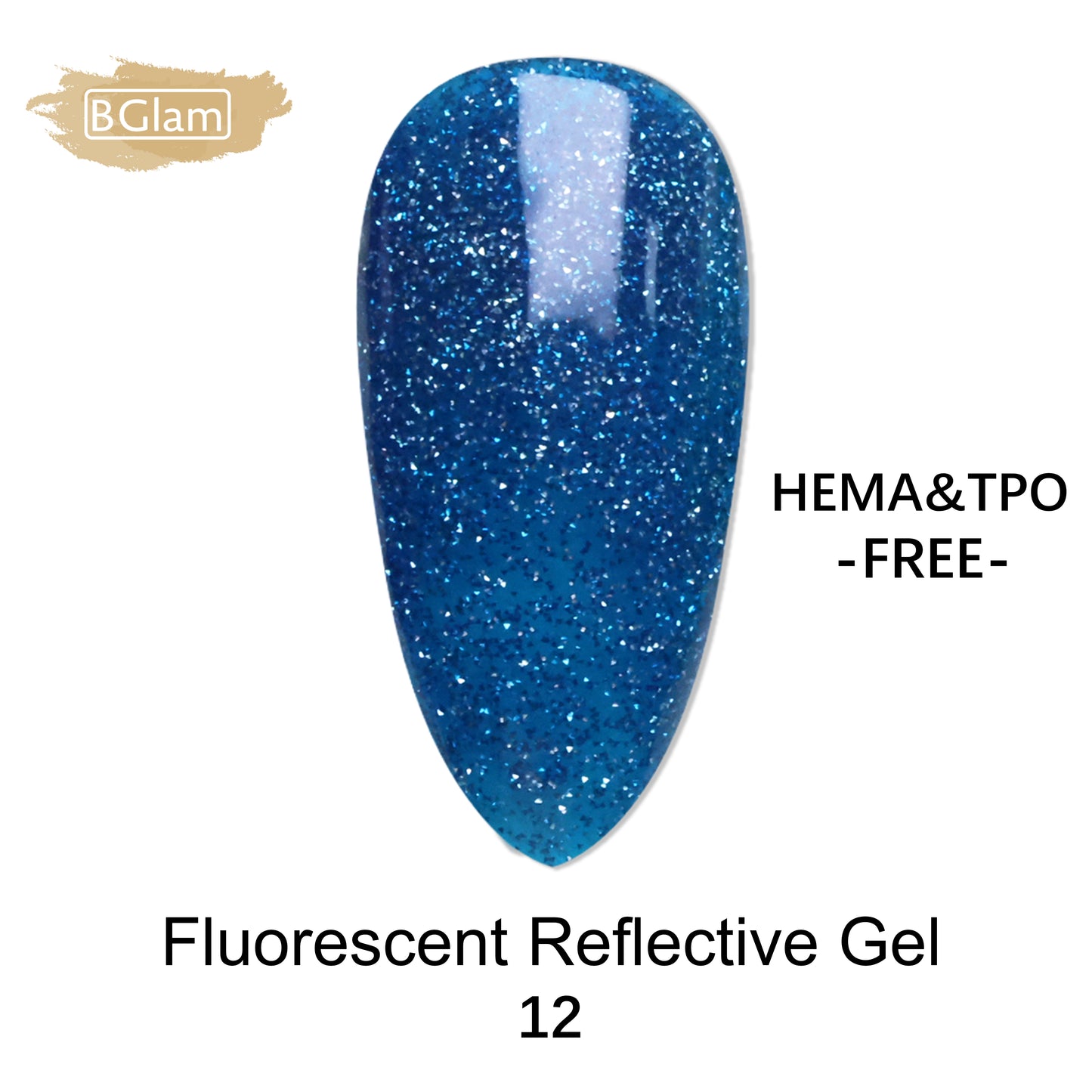 BGLAM Gel polish 15ml | Fluo | Flash Effect 12
