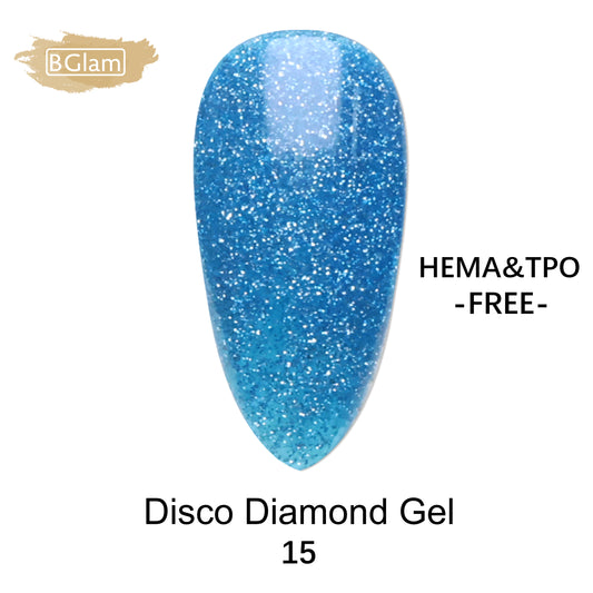 BGLAM Gel polish 15ml | Diamond Glitter | Flash Effect 15