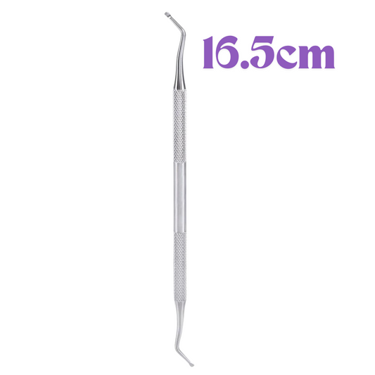 Outil Double Face en Acier Inoxydable pour Soulever et Nettoyer les Ongles Incarnés | 16.5 cm