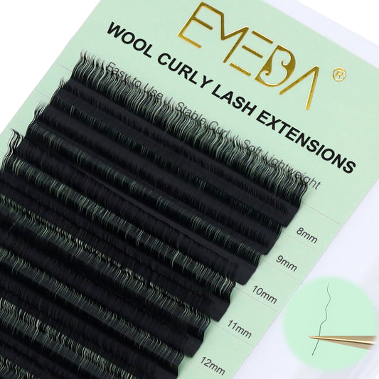 Wool roll lash extensions | 0.07 D Curl | Mixed 8-15mm