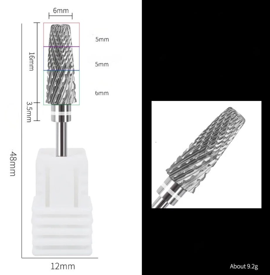 5-in-1 Tungsten Carbide Nail Drill Bit