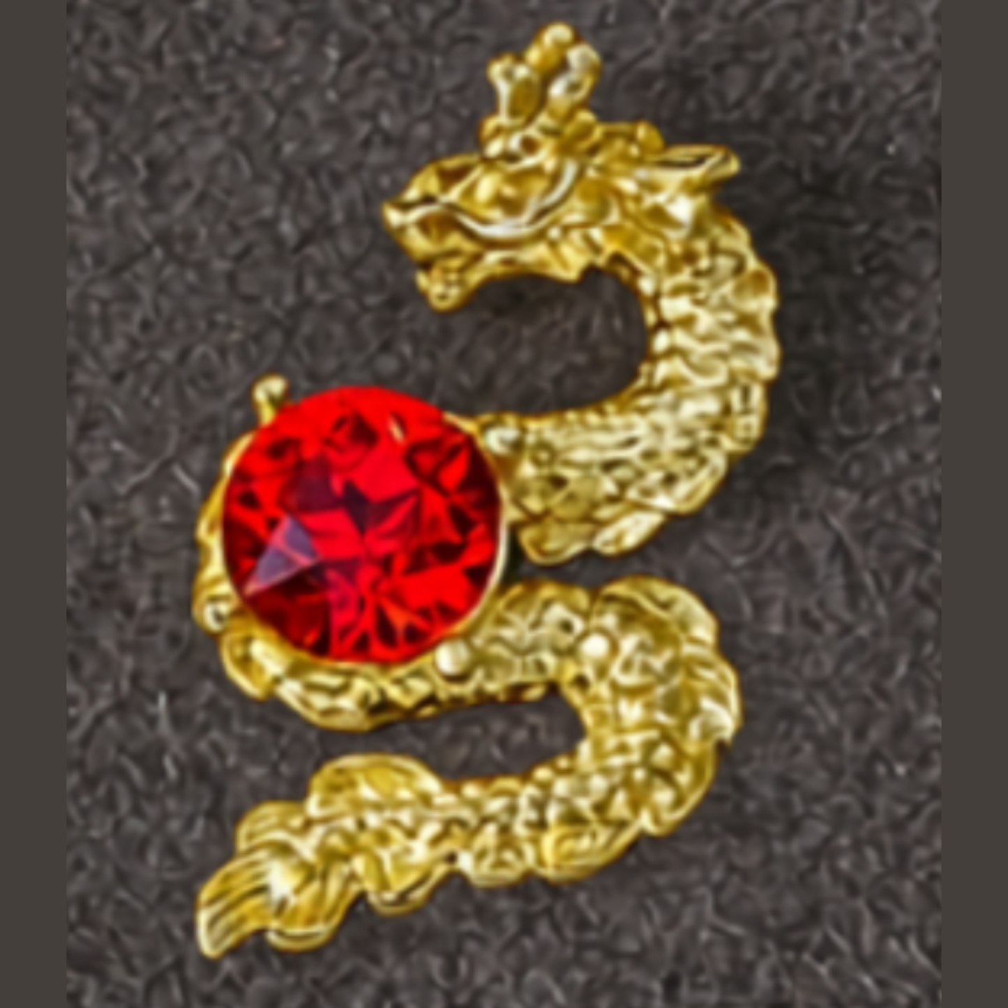 Nail Art Jewelry | Charm 3D Dragon Chinois – Cristal & Métal Nail Art