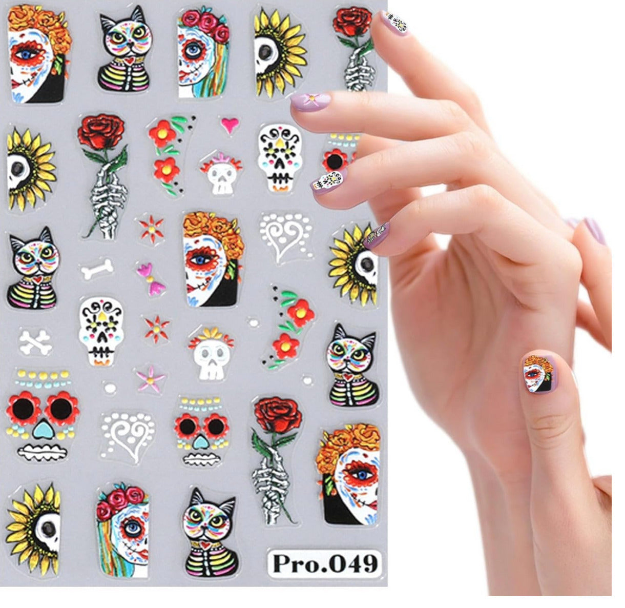 Nail Art Sticker | Dia de Muertos | Pro049
