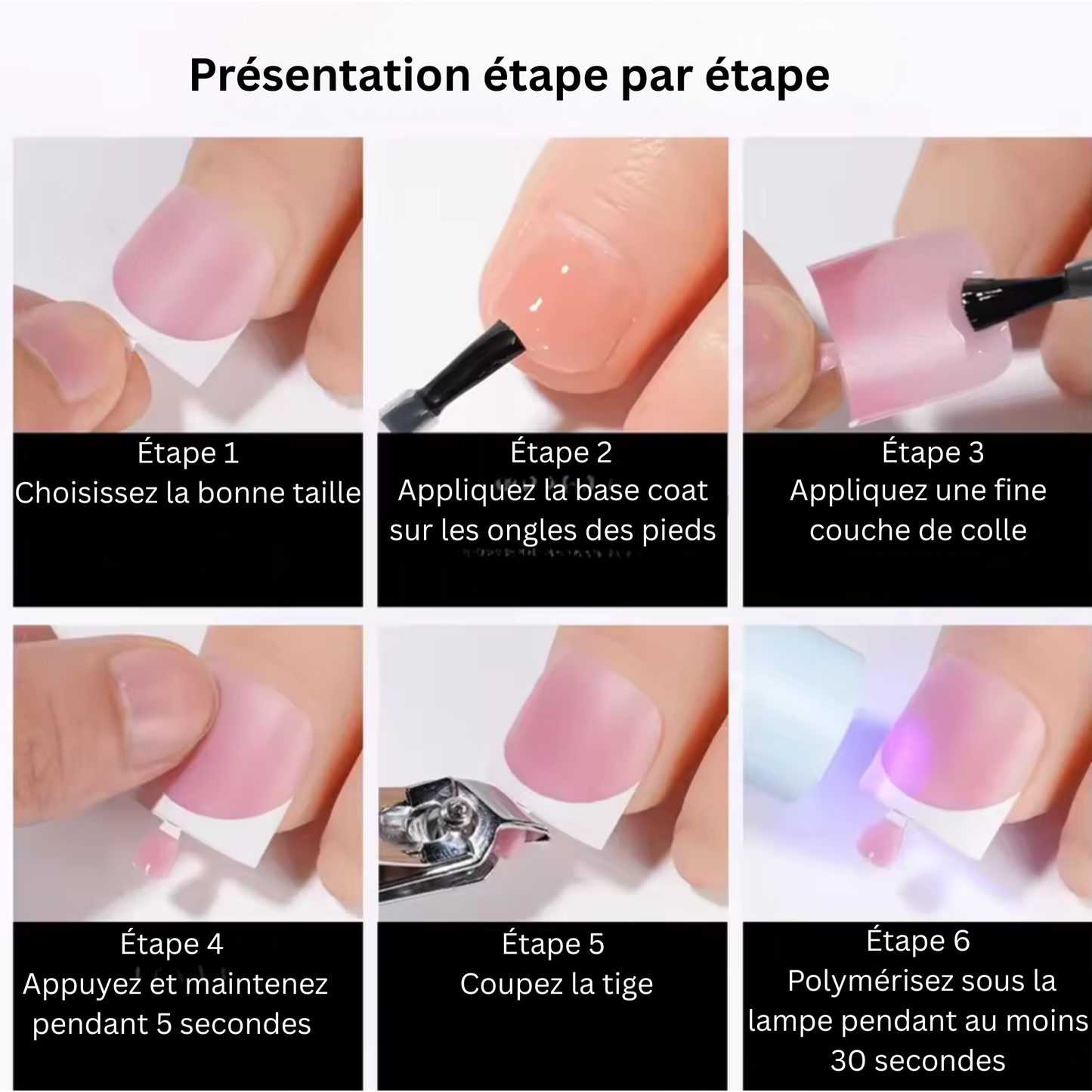 French Nail Tips for Toe 150PCS | 518-3391