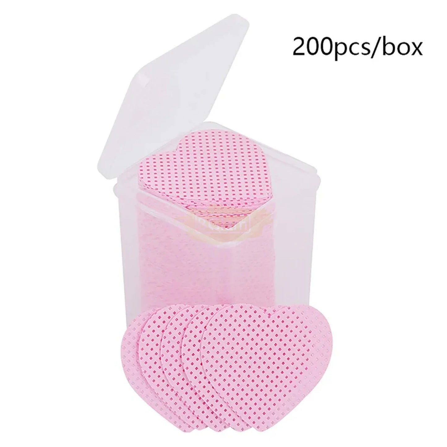 200 Pcs Heart-Shaped Lint-Free Cotton Pads