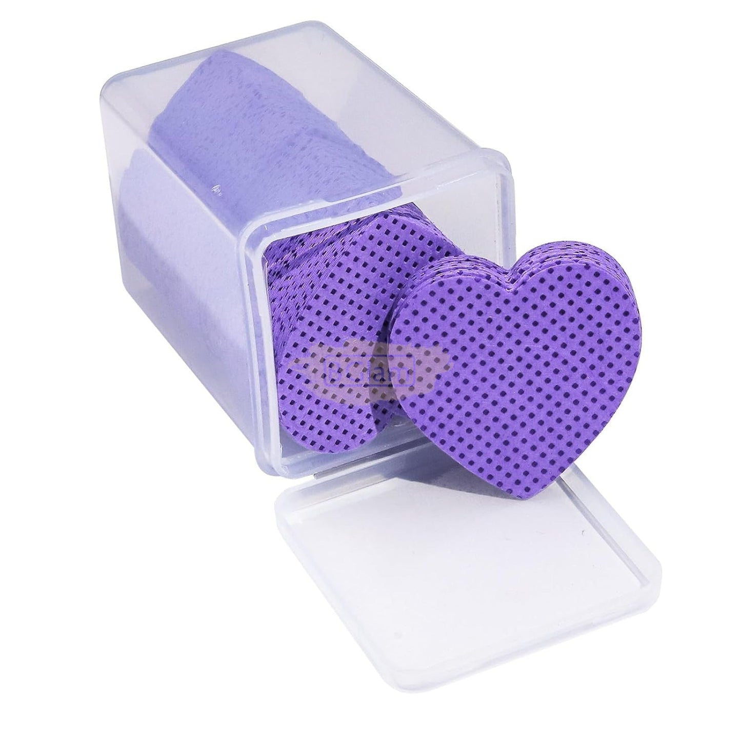 200 Pcs Heart-Shaped Lint-Free Cotton Pads