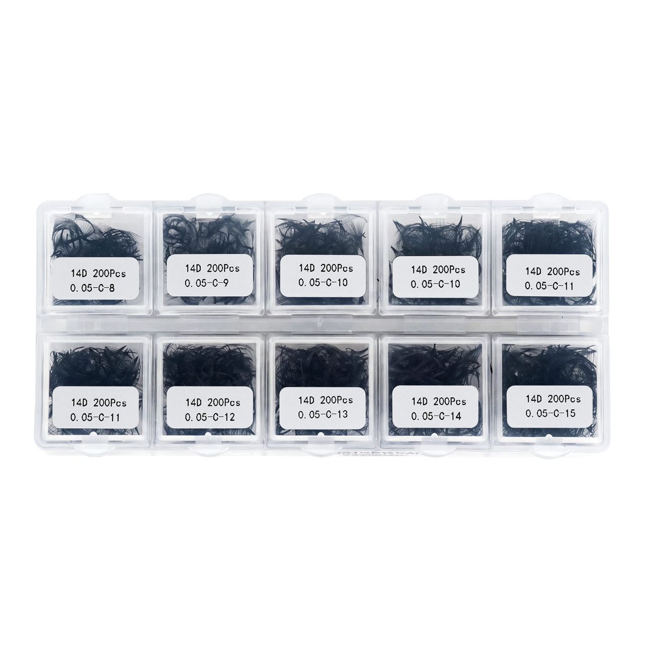 BGLAM Premade Fans 16D | 0.05 D Curl | 2000 | Mixed 8-15mm