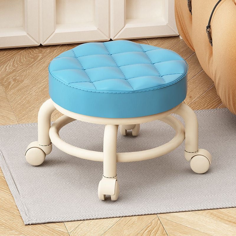 Luxury PU Leather Rolling Stool | Perfect for Spas & Beauty Salons (30cm x 28cm)