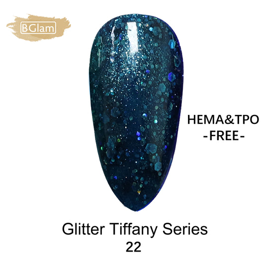BGLAM Gel polish 15ml | Glitter Tiffany 22