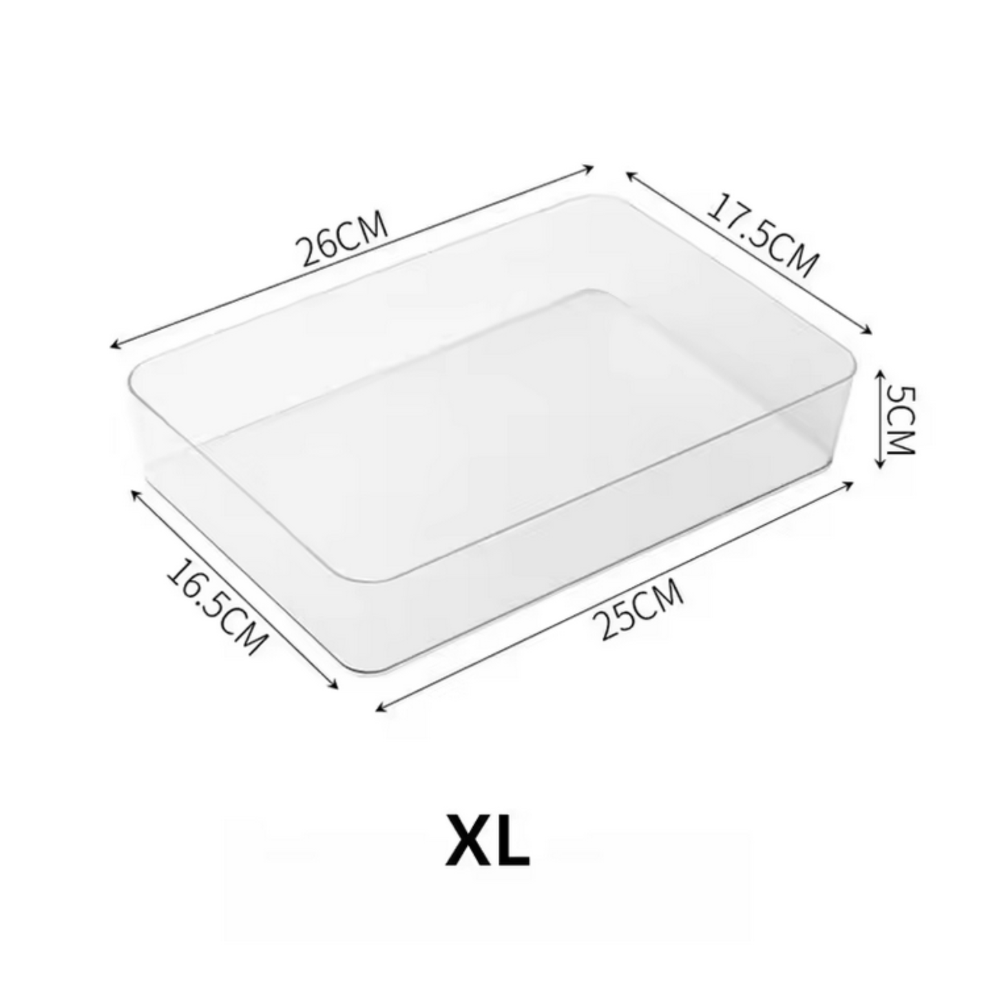 Set d'Organisateurs de Tiroir Transparent | 4 Tailles (S+M+L+XL) | Rangement Maquillage & Maison