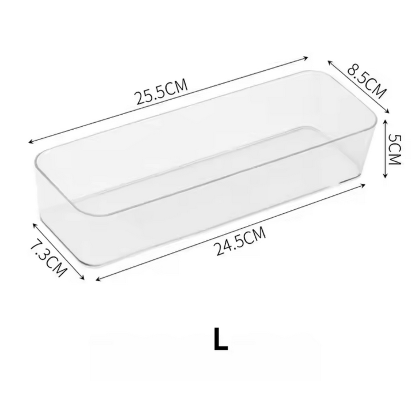 Set d'Organisateurs de Tiroir Transparent | 4 Tailles (S+M+L+XL) | Rangement Maquillage & Maison