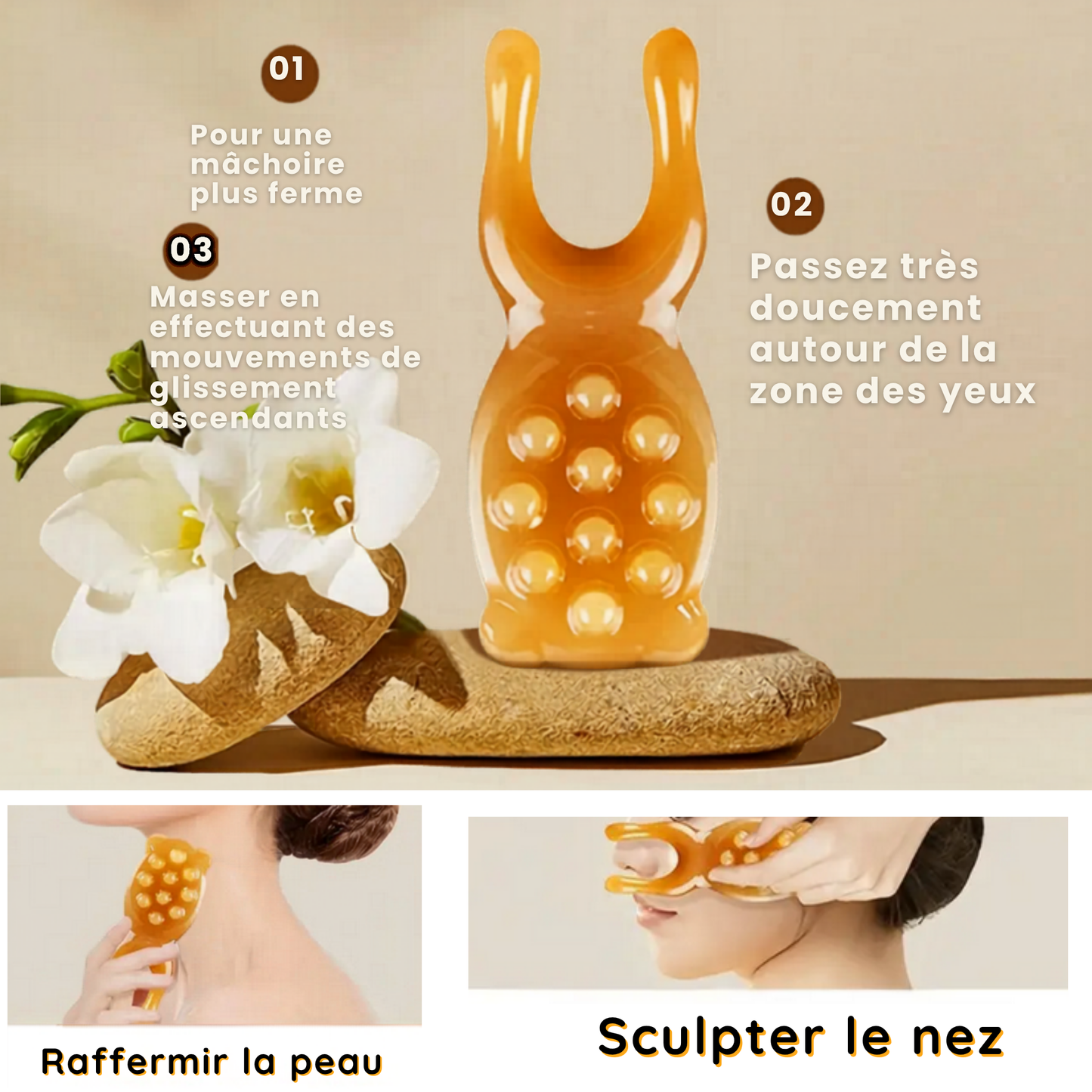 4-in-1 Gua Sha Facial Beauty Tools