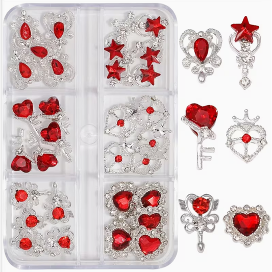 3D Nail Art Jewelry | Heart Set | 07