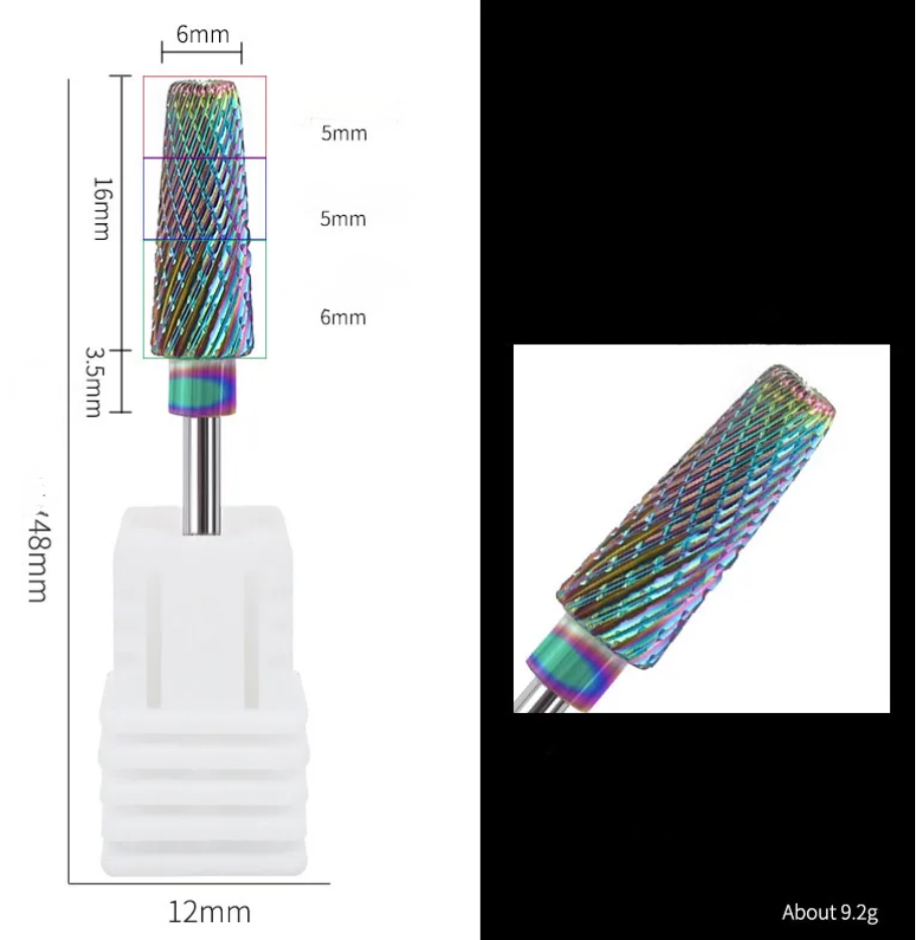 5-in-1 Tungsten Carbide Nail Drill Bit