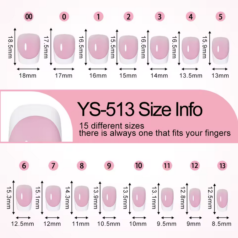 French Nail Tips 150PCS | YS-513