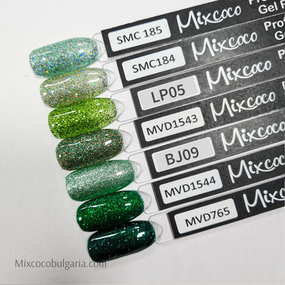 Mixcoco Vernis Semi-Permanent 15 ml | Paillettes de couleur brillante SMC 184
