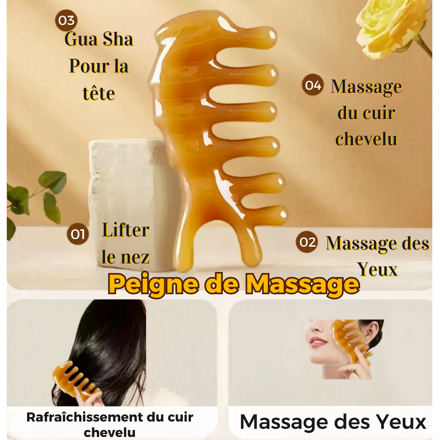 4-in-1 Gua Sha Facial Beauty Tools
