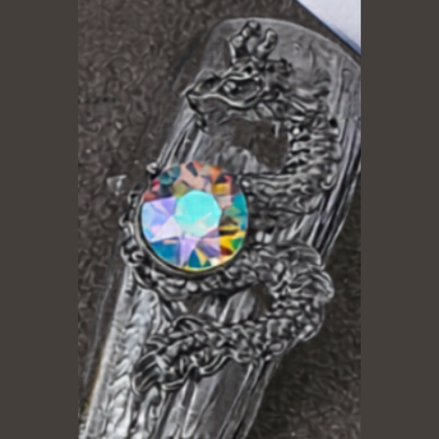 Nail Art Jewelry | Charm 3D Dragon Chinois – Cristal & Métal Nail Art