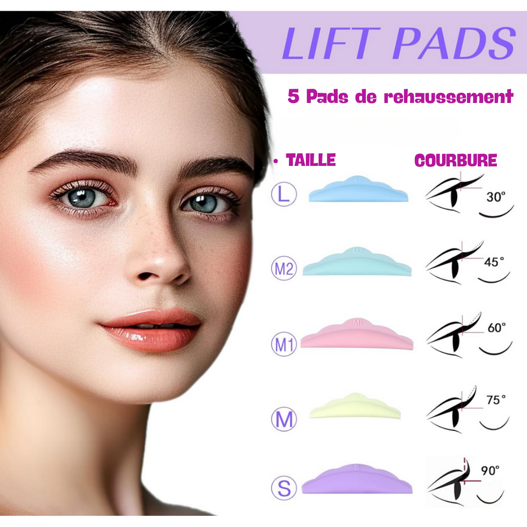 Professional Lash Lift Kit | Eyelash Perm Kit for Long-Lasting Curled Lashes