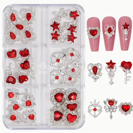 3D Nail Art Jewelry | Heart Set | 07