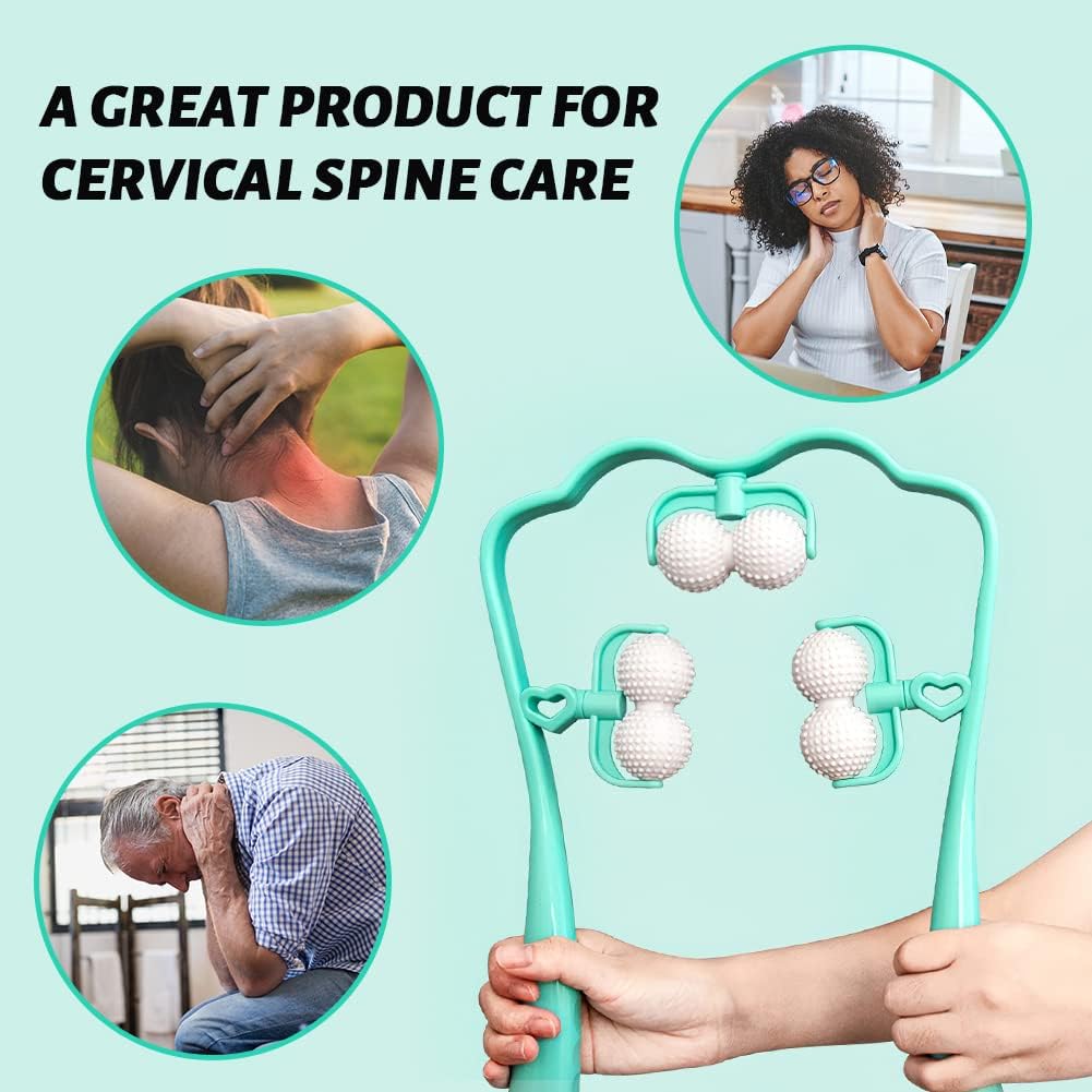 Masseur Cervical Manuel | Rouleau de Massage Cou et Épaules