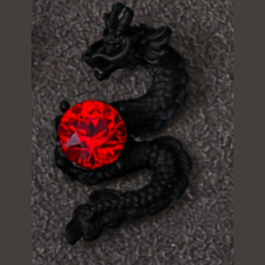 Nail Art Jewelry | Charm 3D Dragon Chinois – Cristal & Métal Nail Art