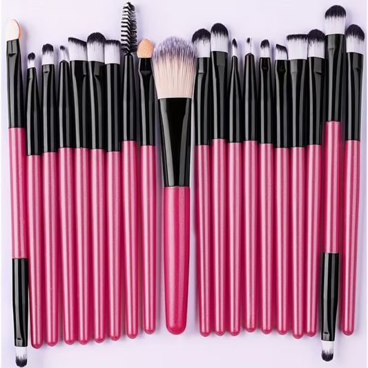 20-Piece Makeup Brush Set | Pink