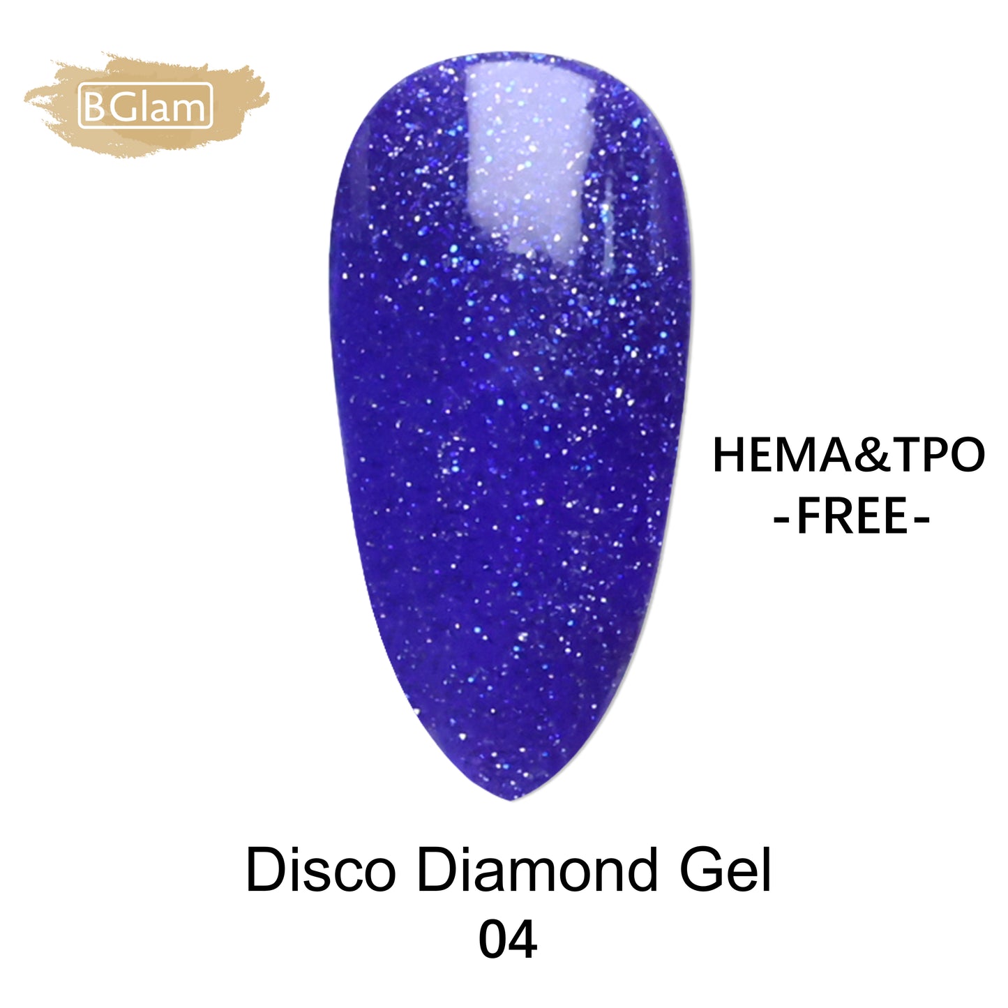 BGLAM Gel polish 15ml | Diamond Glitter | Flash Effect 4
