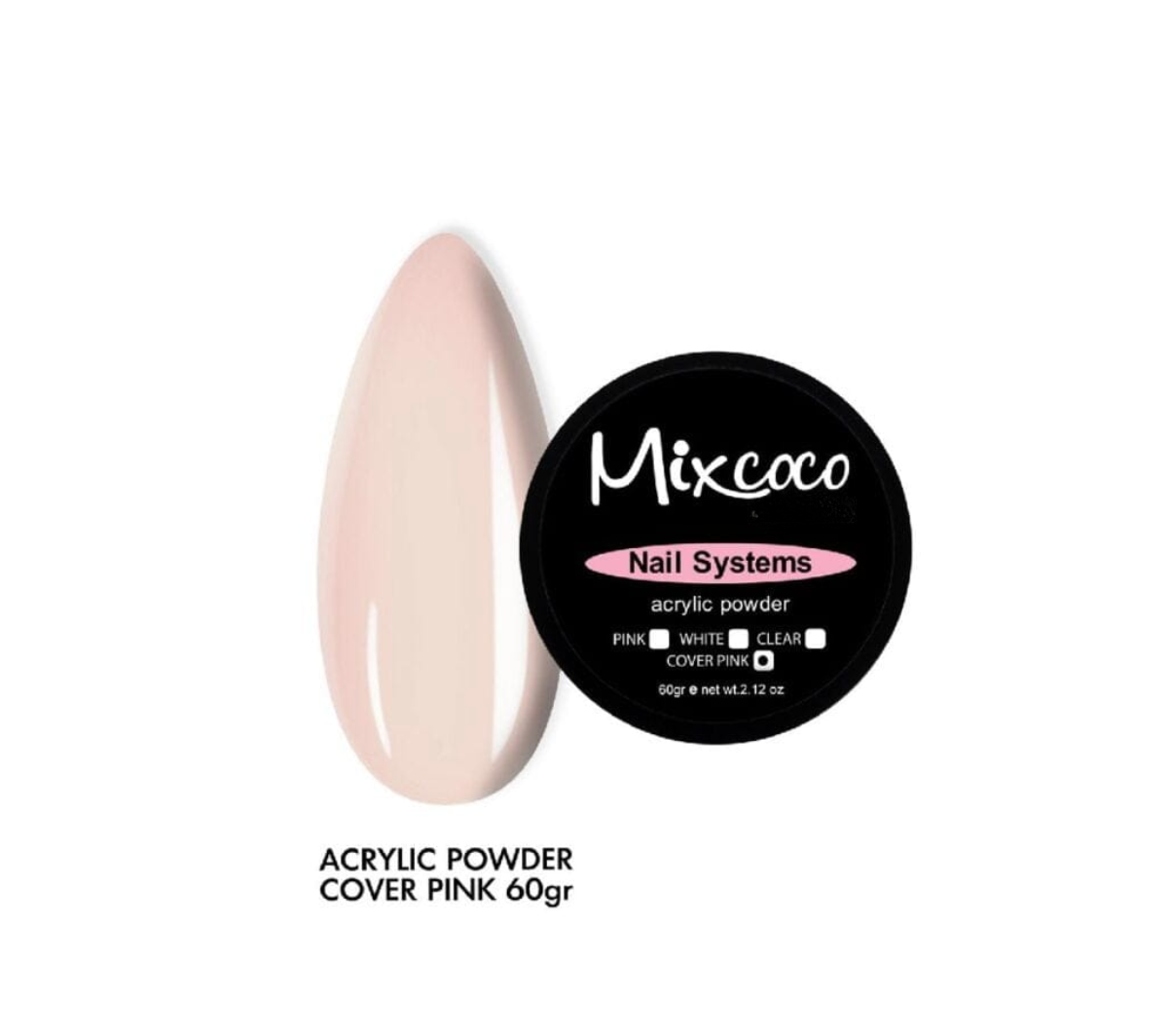 Mixcoco Acrylic Powder 60g | Cover Pink