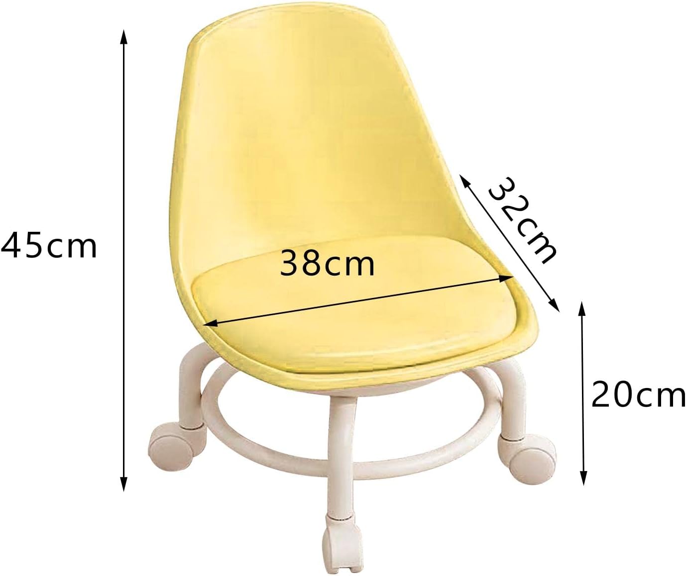 Ergonomic Rolling Footrest with Backrest | Comfort & Mobility (45cm x 38cm)