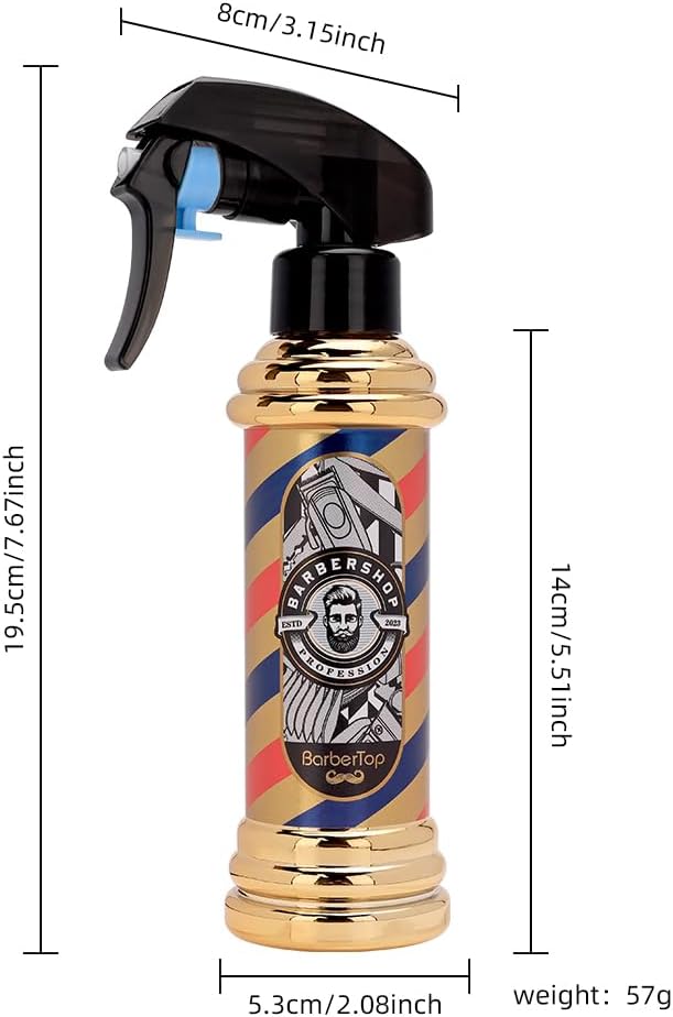 Flacon pulvérisateur avec finition métallique brillante | 5 couleurs