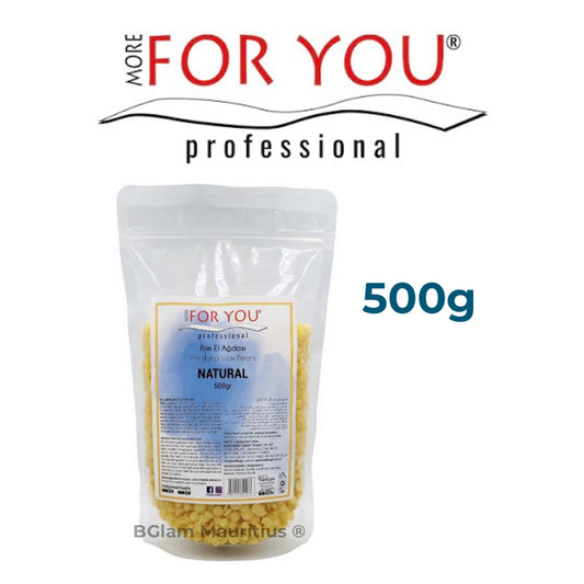 MORE FOR YOU Natural Film Hard Wax Beans 500g | Smooth & Gentle Care