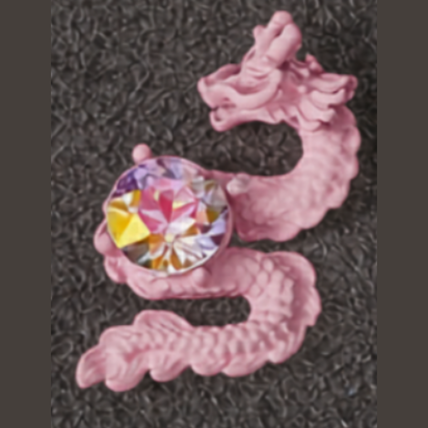 Nail Art Jewelry | Charm 3D Dragon Chinois – Cristal & Métal Nail Art