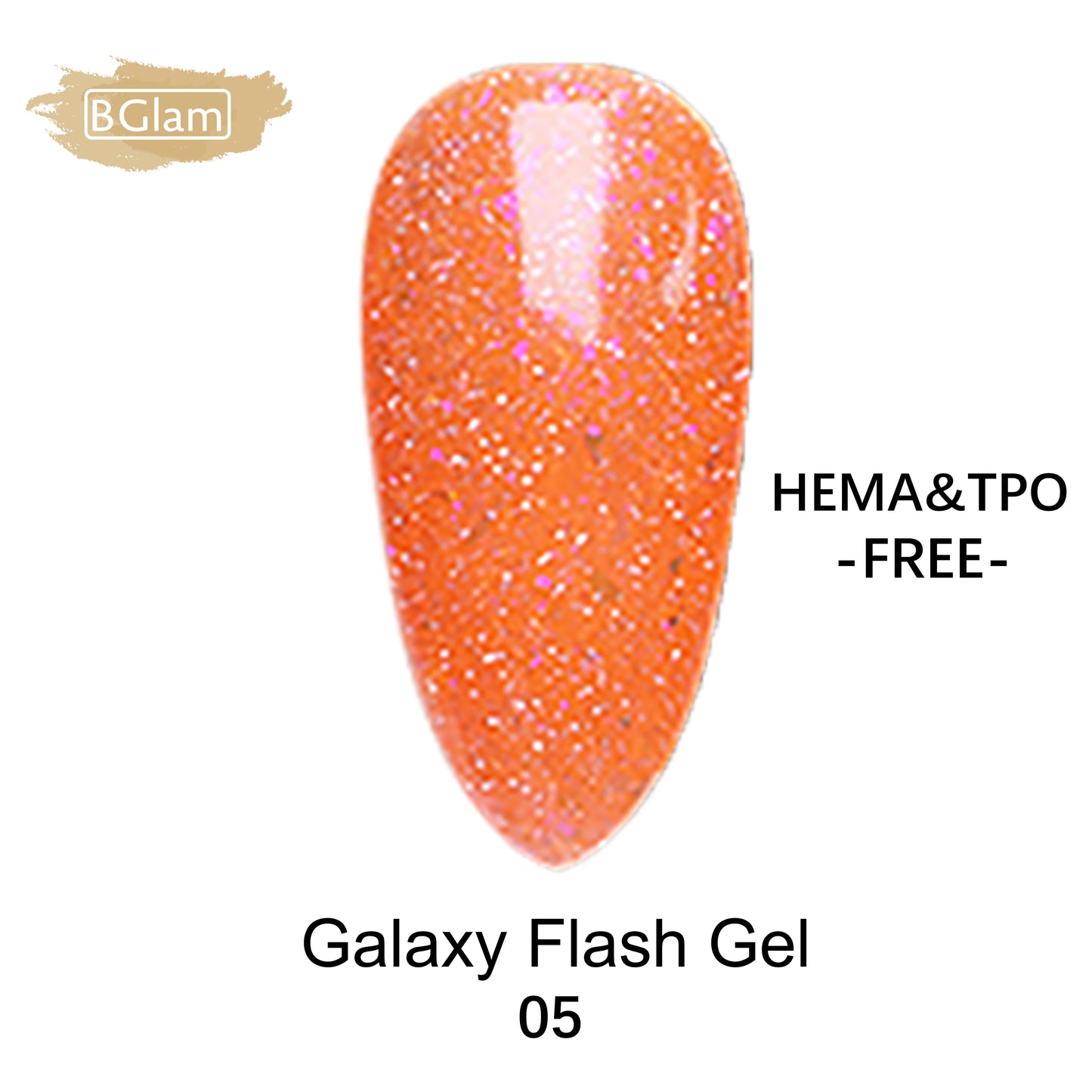 BGLAM Gel polish 15ml | Glitter | Flash Effect 5