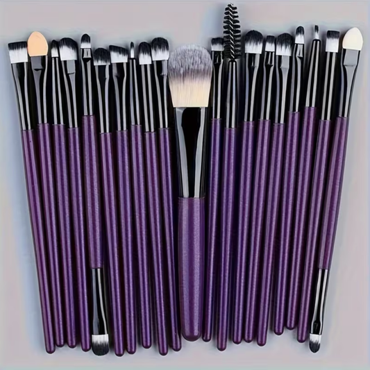 20-Piece Makeup Brush Set | Purple
