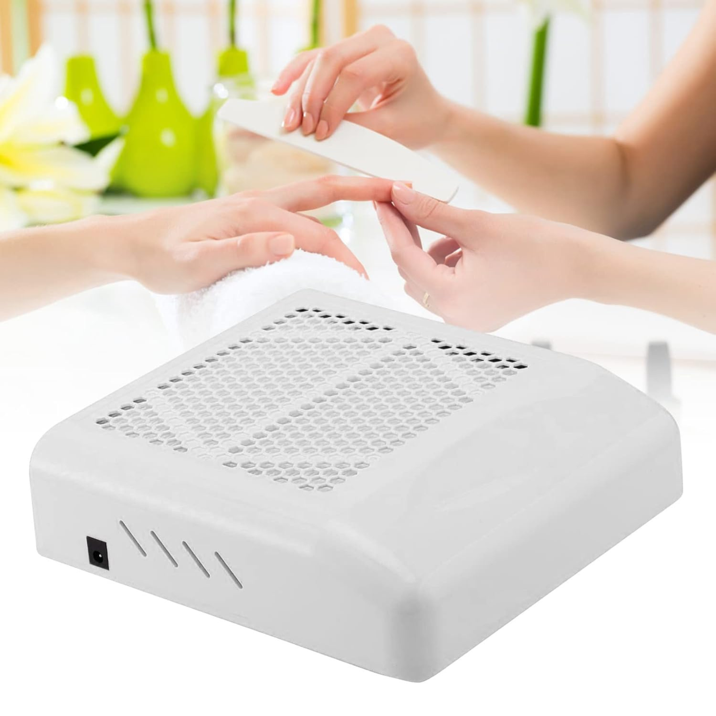 Professional Nail Dust Collector 80W | White