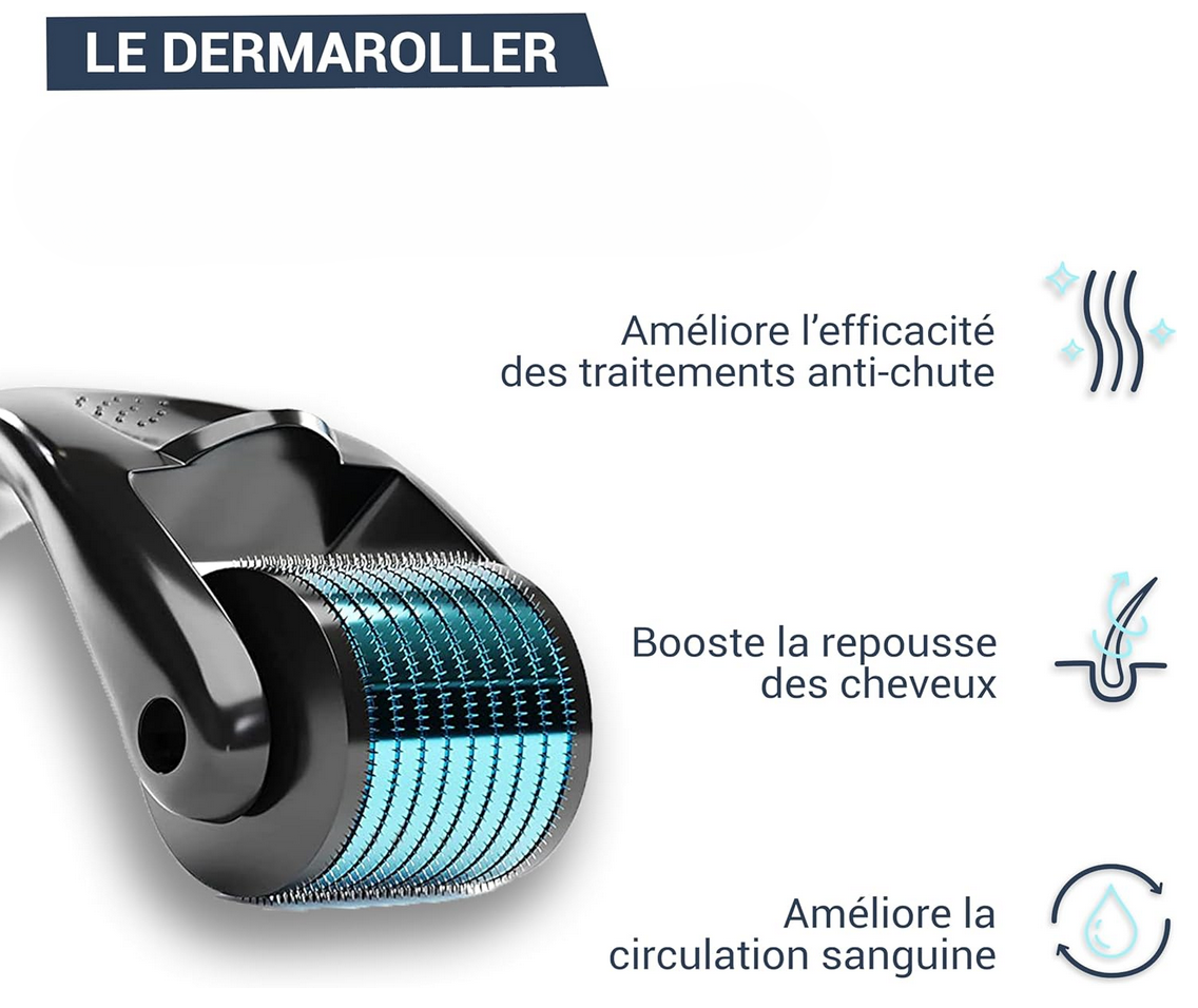 Derma Roller Cosmétique Aiguilletage | 0.5mm | 540 Micro Aiguilles 