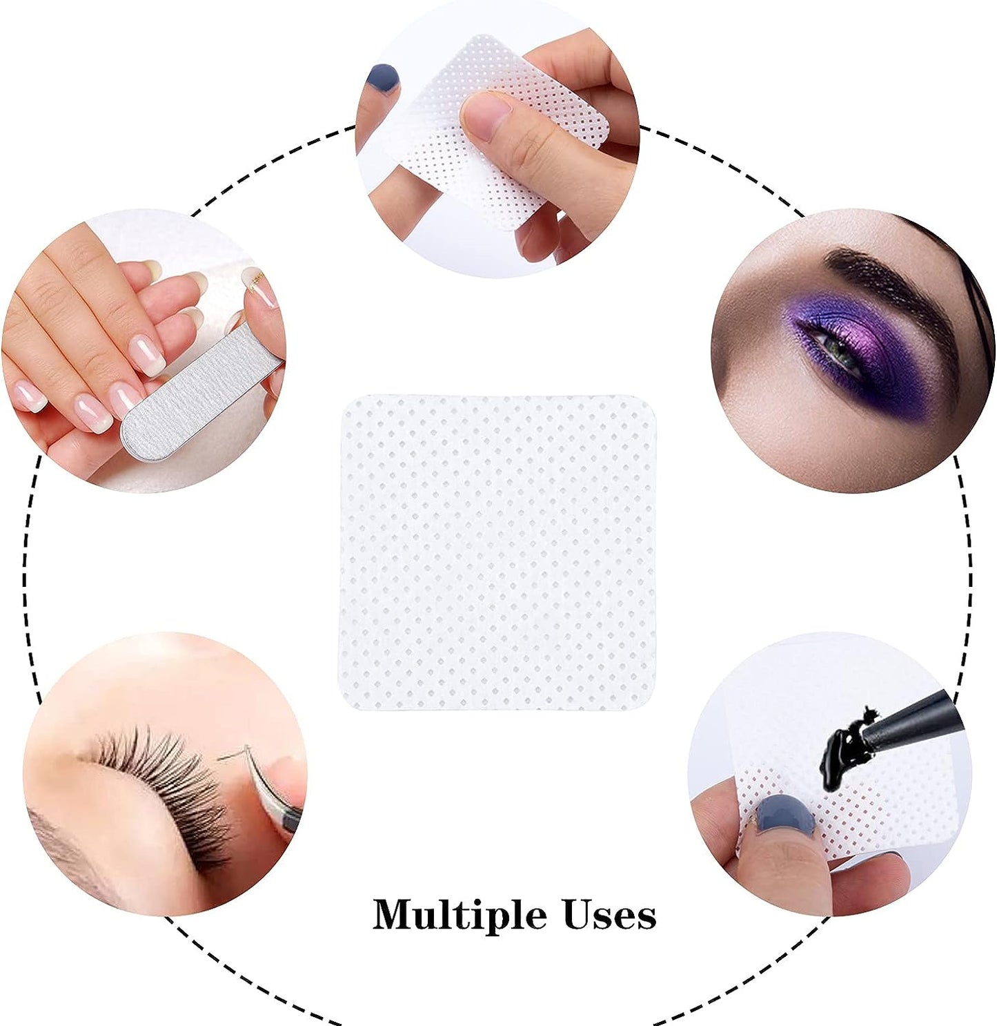 Lint Free Nail Magic Cotton Pads | Square