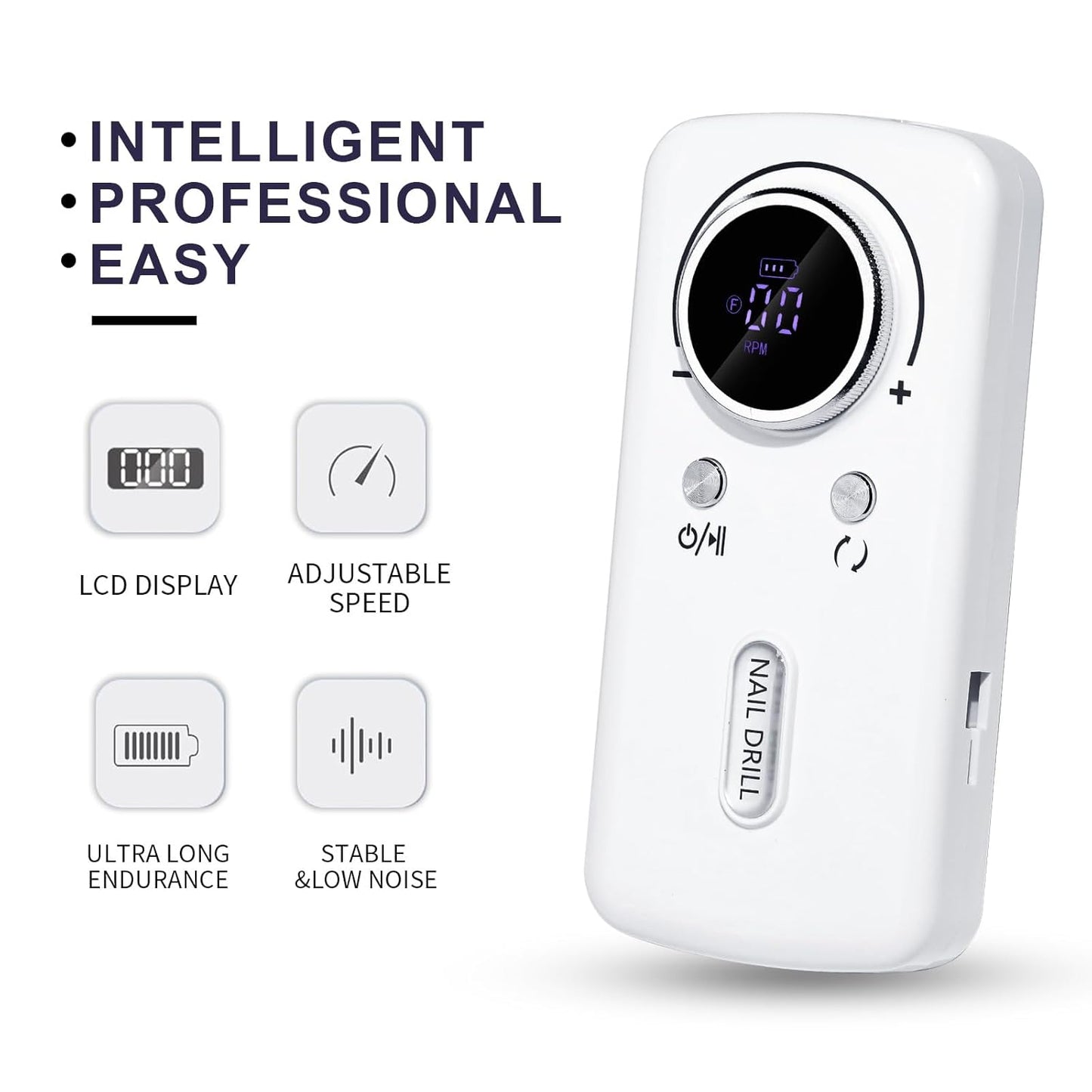 Portable and Rechargeable Nail drill Machin | 45k RPM