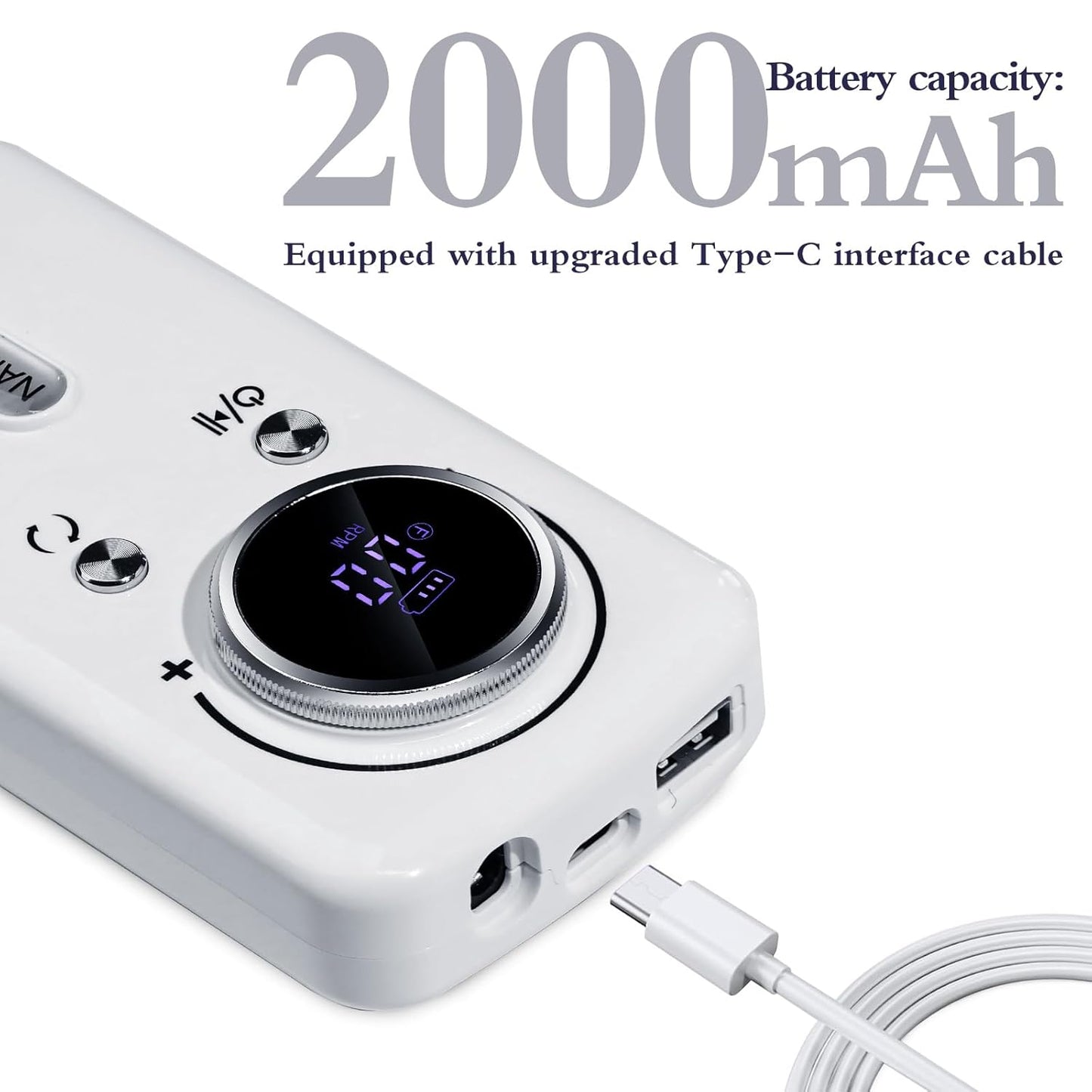 Portable and Rechargeable Nail drill Machin | 45k RPM