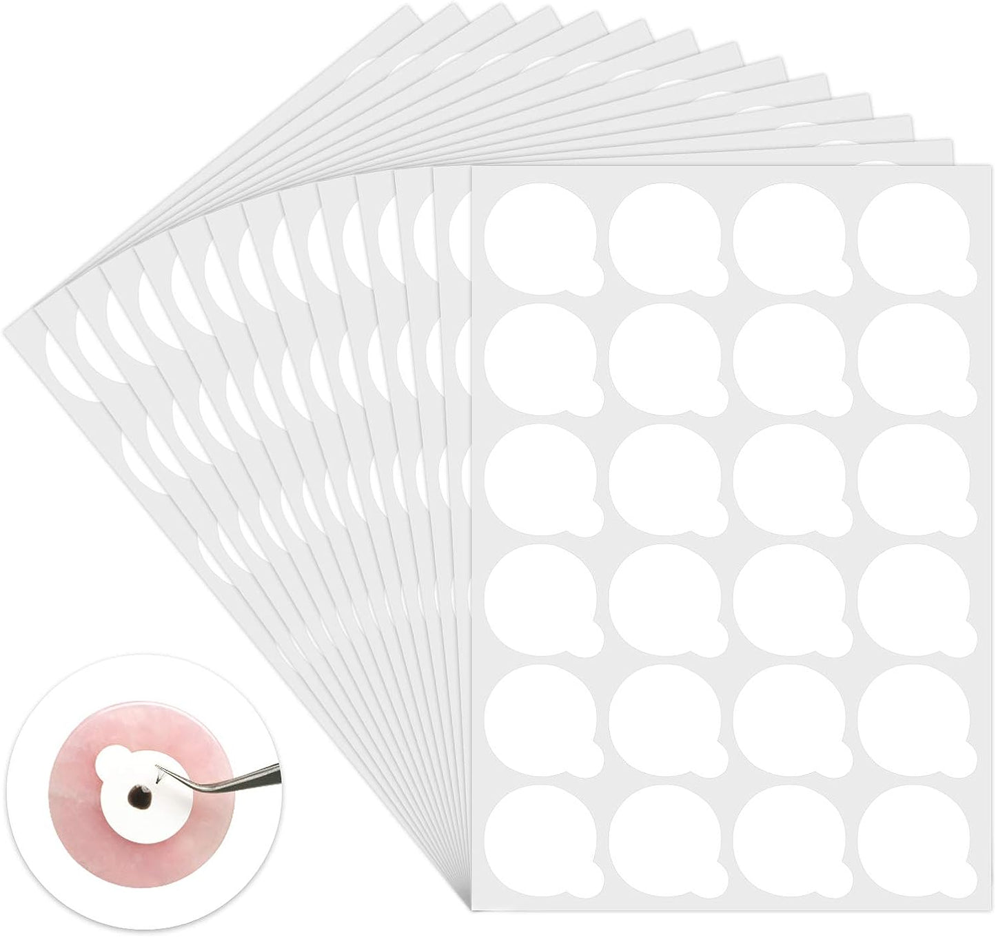 Autocollants jetables de palette de colle pour l'extension de cils (lot de 10)