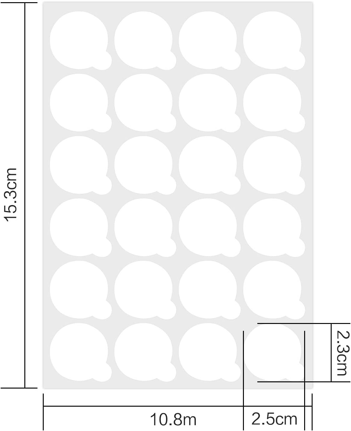 Autocollants jetables de palette de colle pour l'extension de cils (lot de 10)