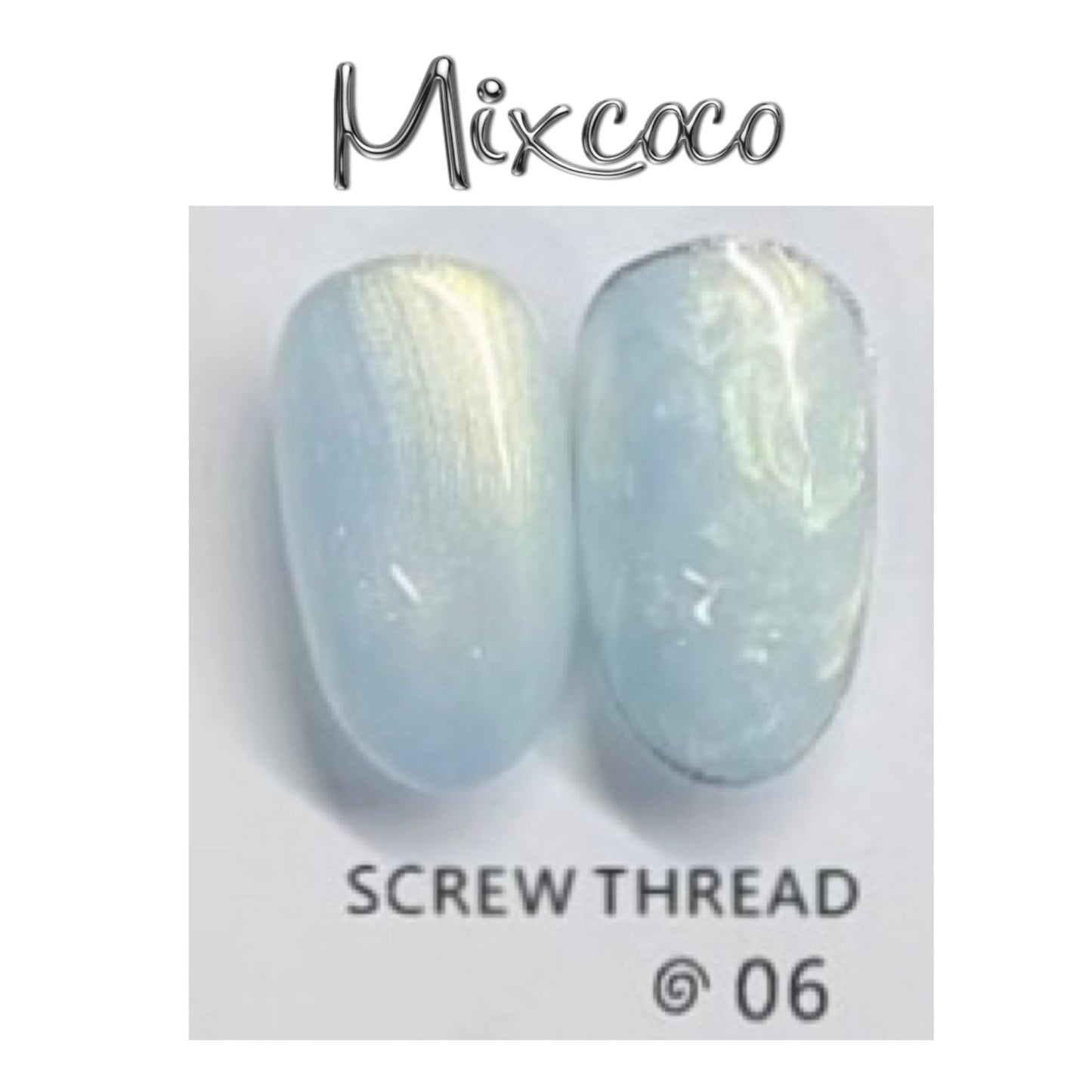 Mixcoco Soak-Off Gel Polish 15ml | Screw Thread 06