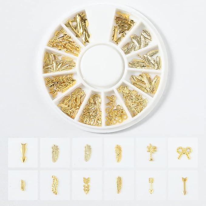 Gold Nail Art Decorations