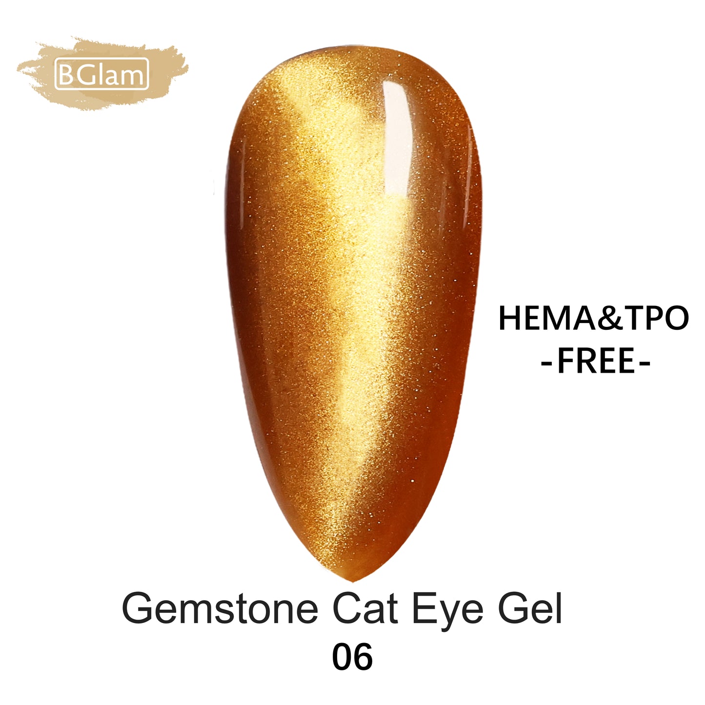 BGLAM Gel polish 15ml | Cat Eyes | Gemstone 06