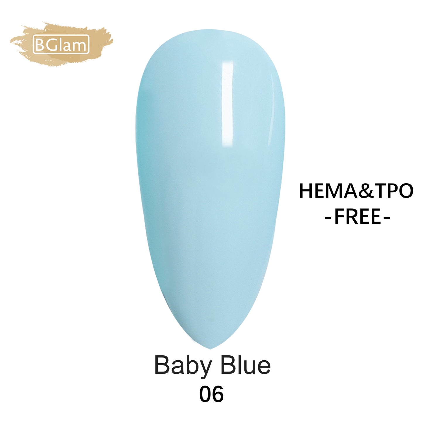 BGLAM Gel polish 15ml | Bleu Brume 06