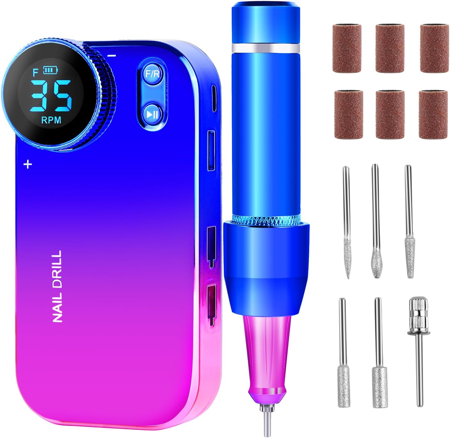 Portable and Rechargeable Nail Drill Machin | 24W | 35000RPM