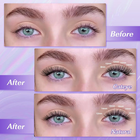 168Pcs LZM Lash Clusters Individual Eyelashes | SNR013-C-MIX