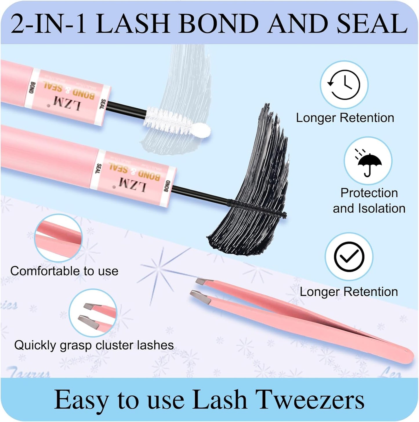 Emeda DIY LZM Cluster Lash Kit 280 pcs | Natural Look | 40P