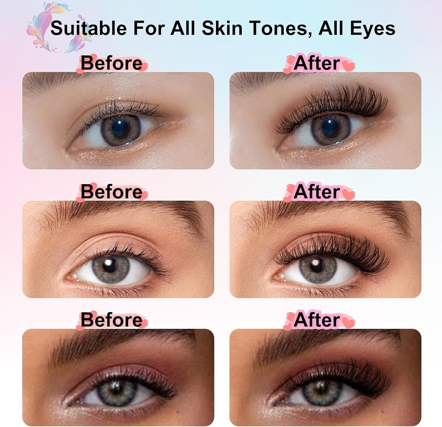 Fluffy Cluster Lashes kit (EME133 mix)